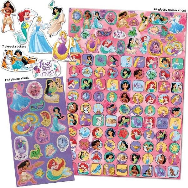 Disney Princess Megapack 150 stk klistermærker pynt hobby
