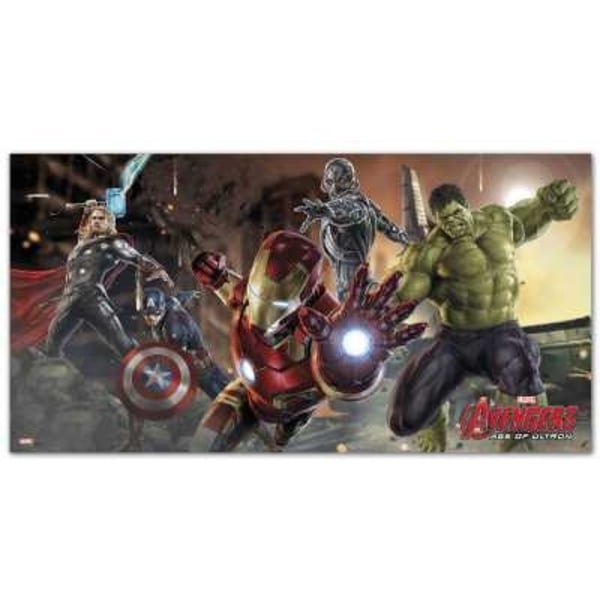 Avengers vægdekoration 150 x 77 cm Iron man hulk dekoration