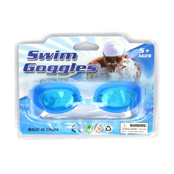 Svømmebriller blå 5+ år svømmebriller 15 cm bad