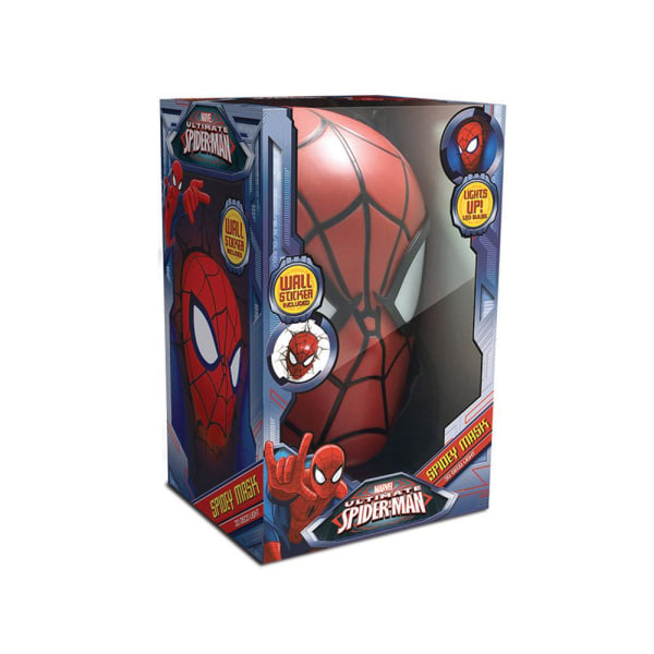 Spiderman væglampe 3D lampe maske nat avengers