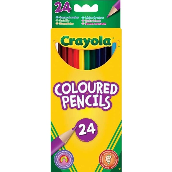 24 stk crayola farveblyanter 17 cm blyant blyanter tegne male