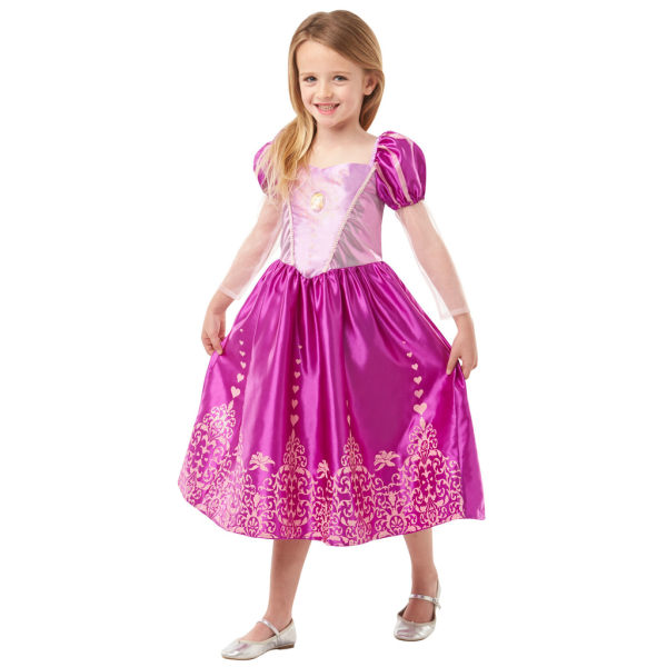 Rapunzel 110/116 cm (5-6 vuotta) gem princess mekko