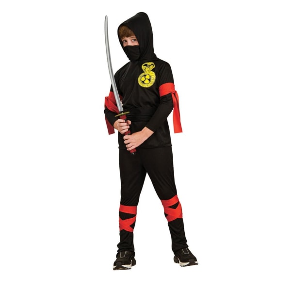 Ninjakostume (5-7 år) japansk ninja samuraidragt