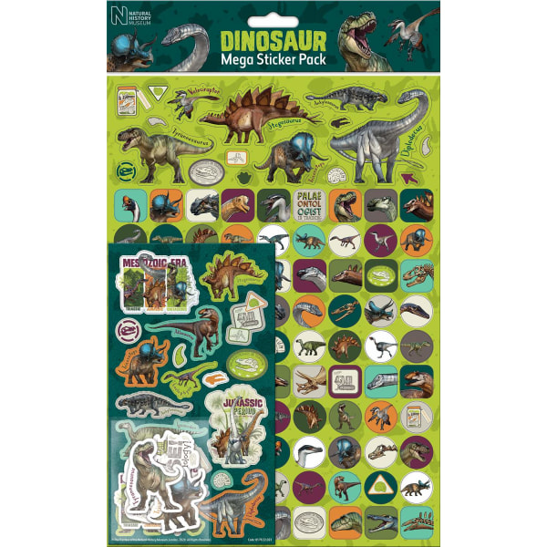 Dinosaurer megapack 150 klistermærker stickers dino