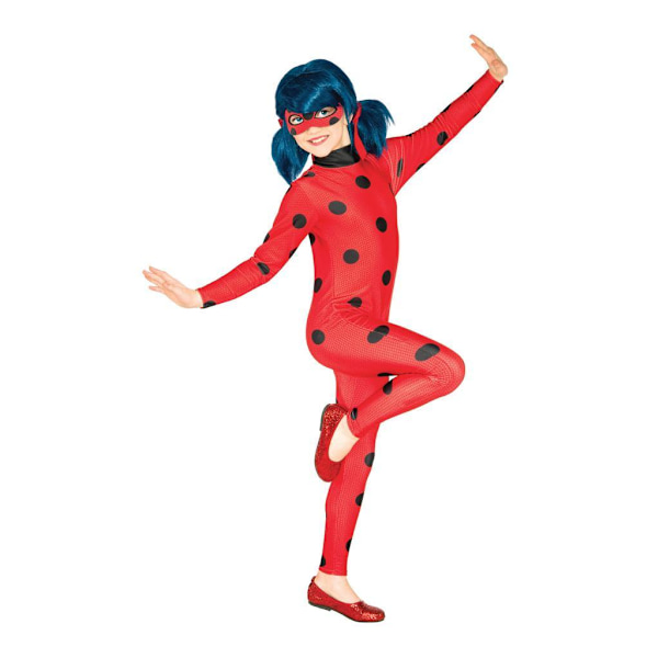 Miraculous Ladybug 98/104 cm (3-4 vuotta) asu ja naamio