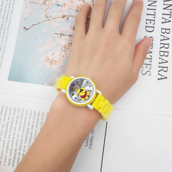 Børneur gul peter plys analog armbåndsur ur YELLOW