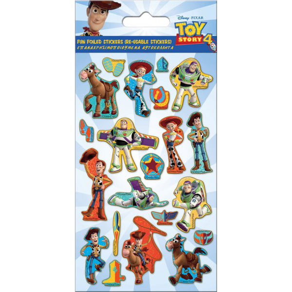 Toy Story 4 20 stk glitrende klistermærker klistermærke