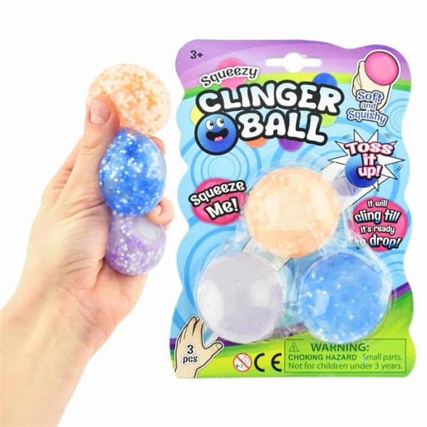 Squeezy clinger ball slime tahmea pallo