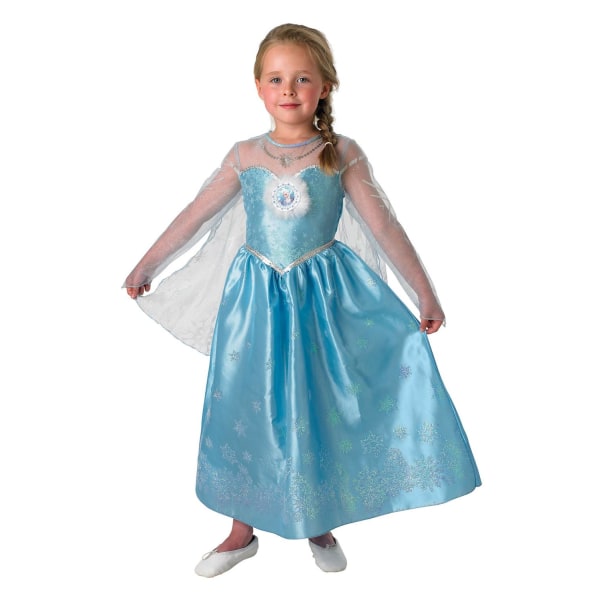 Frozen Elsa Deluxe 122/128cl (7-8 år) klänning Frost