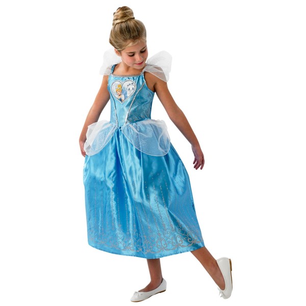 Askepot 134/140 cl (9-10 år) cinderella kjole prinsesse