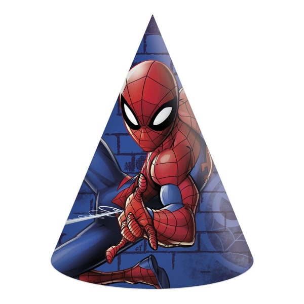 Spiderman juhlahatut 6 kpl hattuja avengers hämähäkkimies juhla
