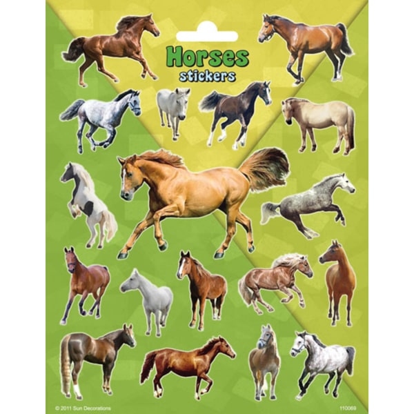 Hästar 18 st klistermärken klistermärke häst pony