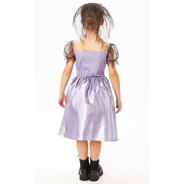Morsiuspuku goth 110/116 cl (5-6 vuotta) halloween puku noita