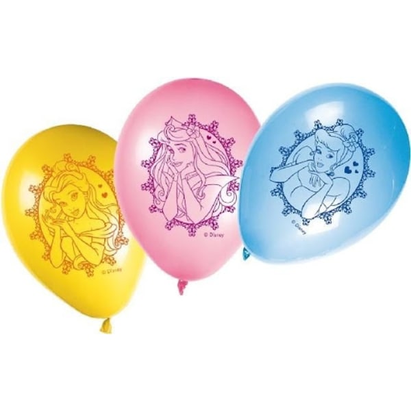 Disney princess ballonger 8 st 27,5 cm ballong prinsessa