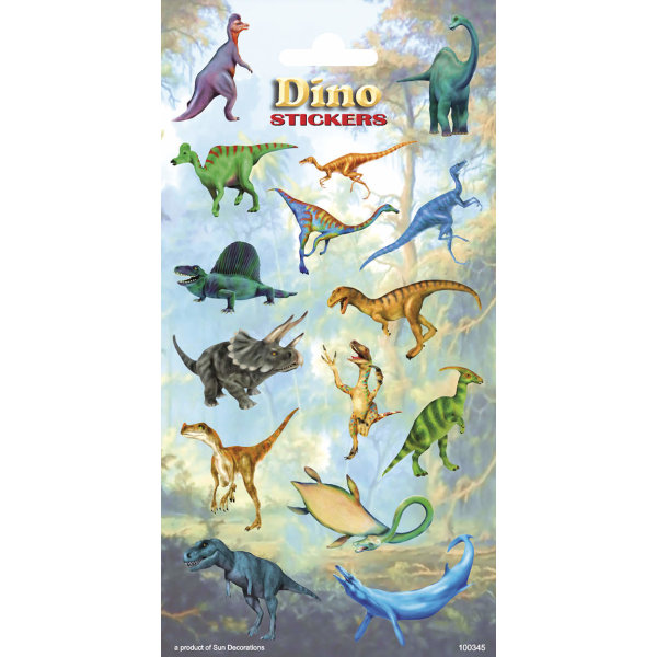 Dinosaurier 15 st klistermärken klistermärke dino