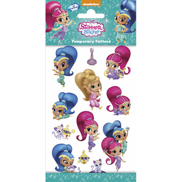 Shimmer & Shine lastentatuoinnit 12 kpl hengettäret ja ystävät