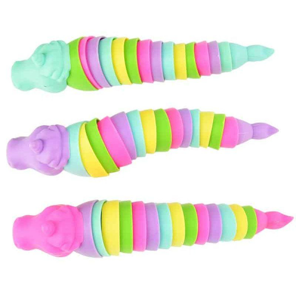 Slinky unicorn fidget 20 cm enhörning pyssel leksak