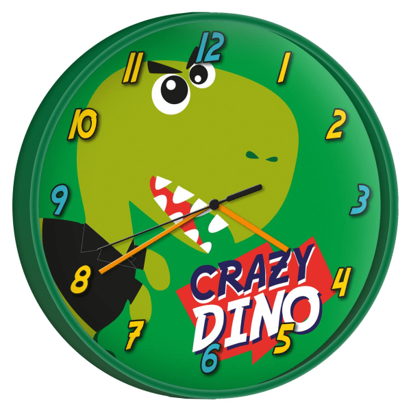 Dinosaurie børneur vægur med dino motiv ur