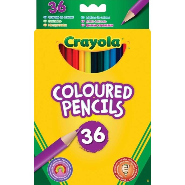 36 stk crayola farveblyanter 17 cm blyant blyanter tegne male
