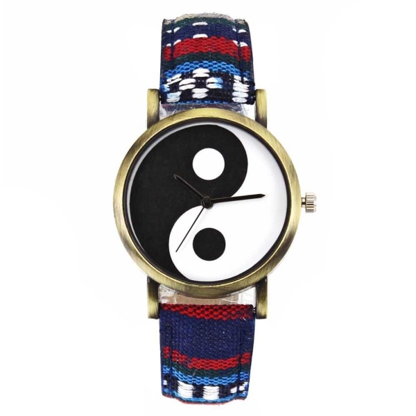 Barnklocka analog yin yang armbandsklocka barn klocka