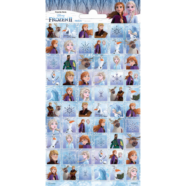 Frozen II 60 st klistermärken klistermärke frost anna elsa