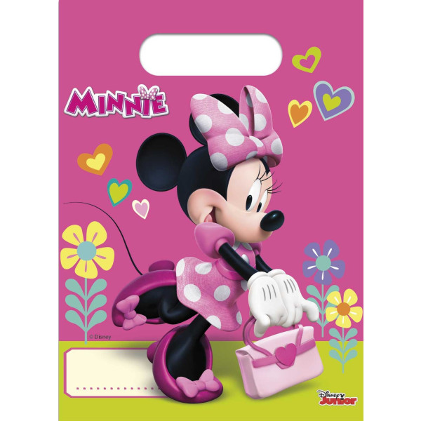 Minnie mouse slikposer 6 stk goodie bags festposer kalaspåse