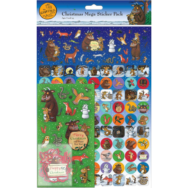 Gruffalo Joulupakkaus 150 kpl tarroja askarteluun koristeluun