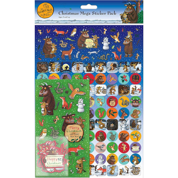 Gruffalo Julmegapack 150 st klistermärken pyssel dekoration