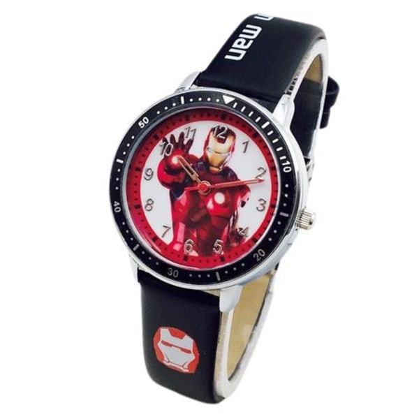 Iron man sort analogt armbåndsur avengers ur