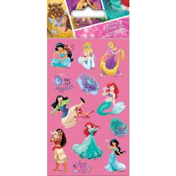 Disney princess 6 lille ark klistermærker klistermærke