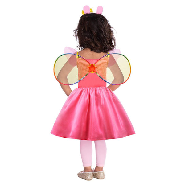 Peppa pig kjole 110 cm (4-6 år) vinger og diadem greta gris