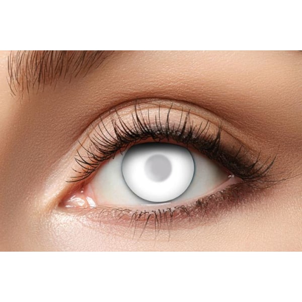 Partylinser blind white visable kontaktlinser farvede linser