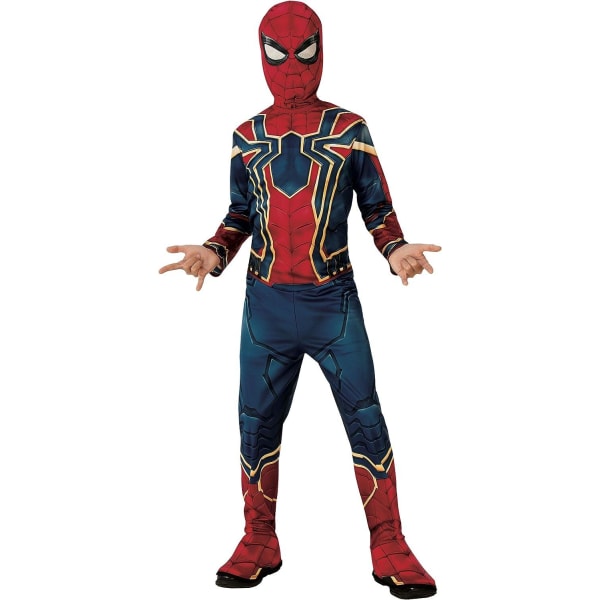 Spiderman iron spider (8-10 år) dragt med maske avengers
