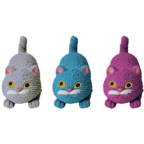 Kitty kins 8,5 cm katter att dra i och klämma på squishy katt