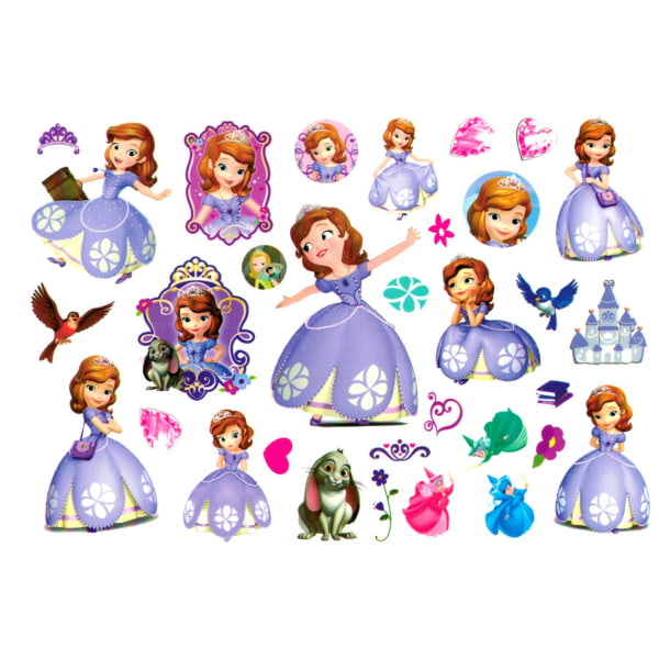 Sofia the First lastentatuoinnit 15 kpl juhliin ja leikkiin