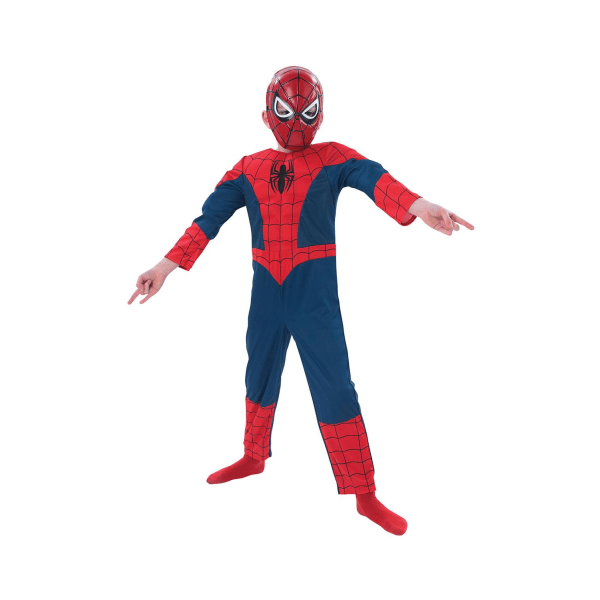 Spiderman premium 122/128 cl (7-8 vuotta) topattu puku ja maski