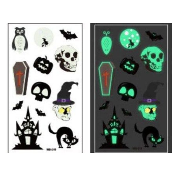 Itsevalaisevat lastentatuoinnit 5 arkkia Halloween-teemalla