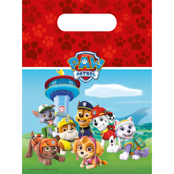 Paw Patrol slikposer 6 stk goodie bags festposer kalaspåse