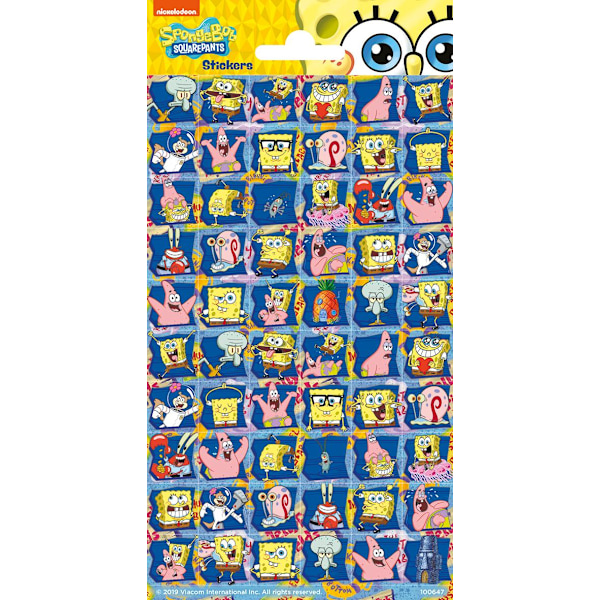 Spongebob 60 stk klistermærker klistermærke svampbob