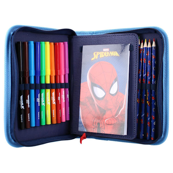 Spiderman täytetty penaali 28 osaa kynä pyyhekumi avengers