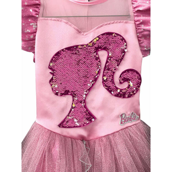 Barbie prinsesse 98/104 cl (3-4 år) kjole pailletter diadem