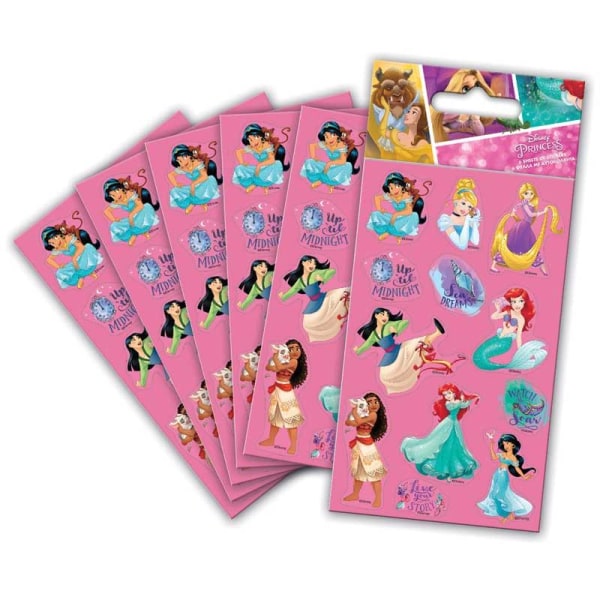 Disney princess 6 små ark klistermärken klistermärke