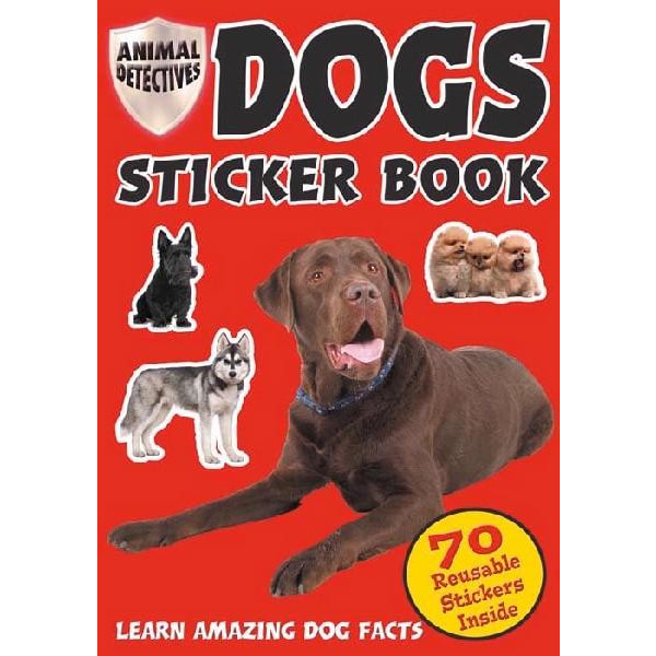 Håndværksbog med 70 hunde klistermærker hundtema håndværk