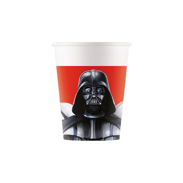 star wars kertakäyttömukit 8 kpl 250 ml mukeja darth vader