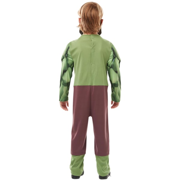 Hulk deluxe 110/116 cl (5-6 år) muskeldräkt med mask hulken