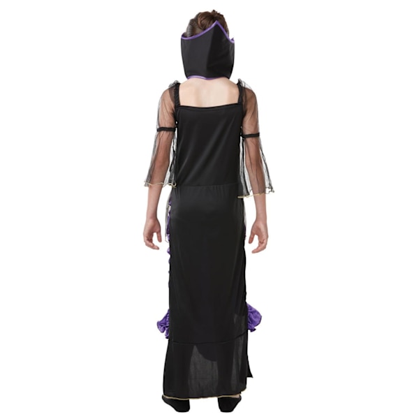 Vampyrklänning goth 134/140 cl (9-10 år) halloween häxa klänning 134-140cm