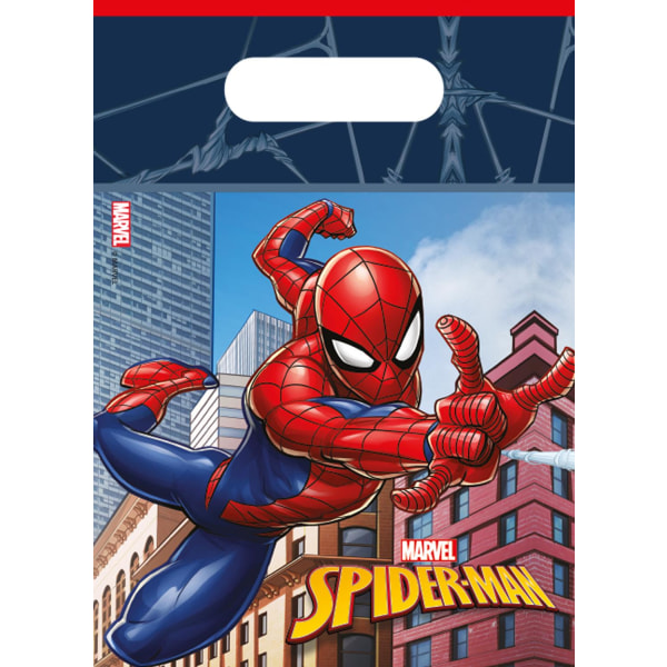 Slikposer spiderman 6 stk goodie bags festposer fest avengers