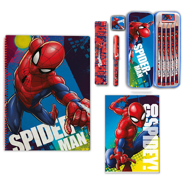 Spiderman kirjoitussetti 12 osaa avengers kynäkotelo pyyhekumi