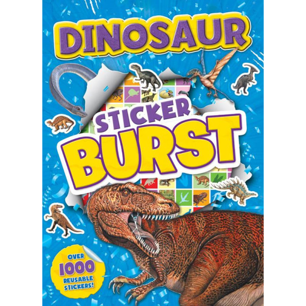 Dinosaur pysselpaket 1000 st klistermärken pyssel aktivitetsbok