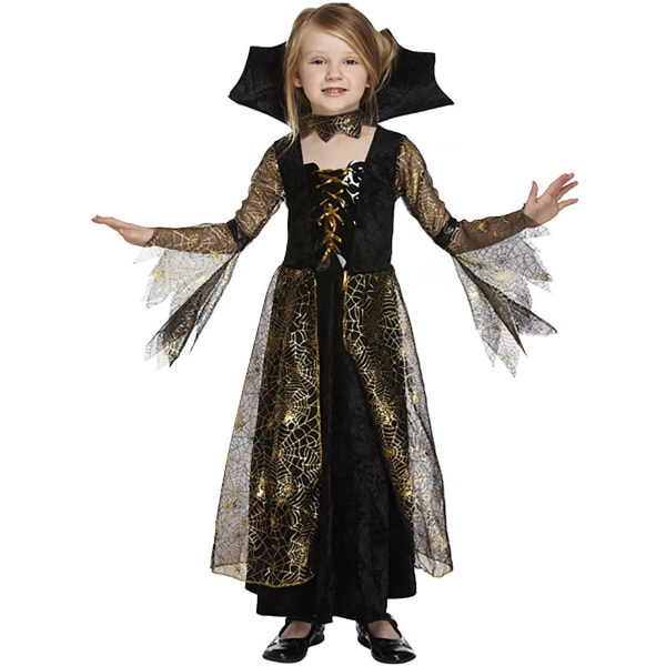 Heksekjole (5-7 år) halloween heks kjole